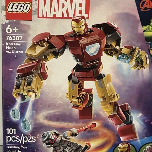 LEGO Marvel: Iron Man Mech vs. Ultron (76307) Building Toy, 101 Pieces - Picture 2 of 8